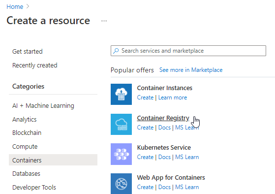 AzurePortal-Create-ContainerRegistry