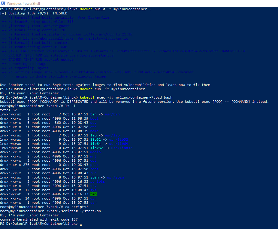 AKS_Kubectl_Powershell_Exit