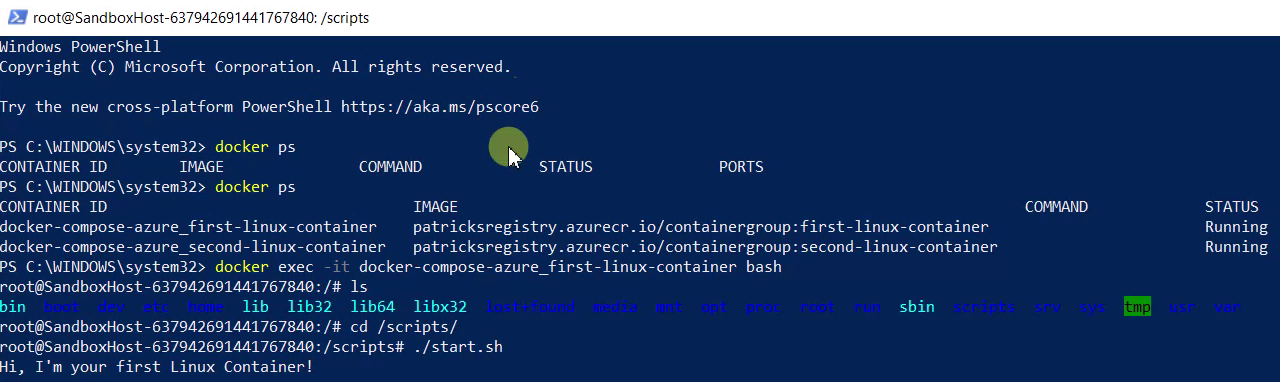 16_Docker-Exec-First-Linux-Container